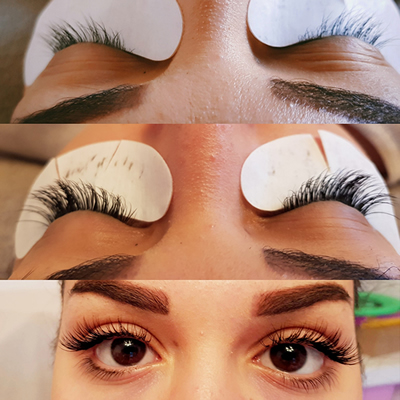 Eyelash Extensions Before & After